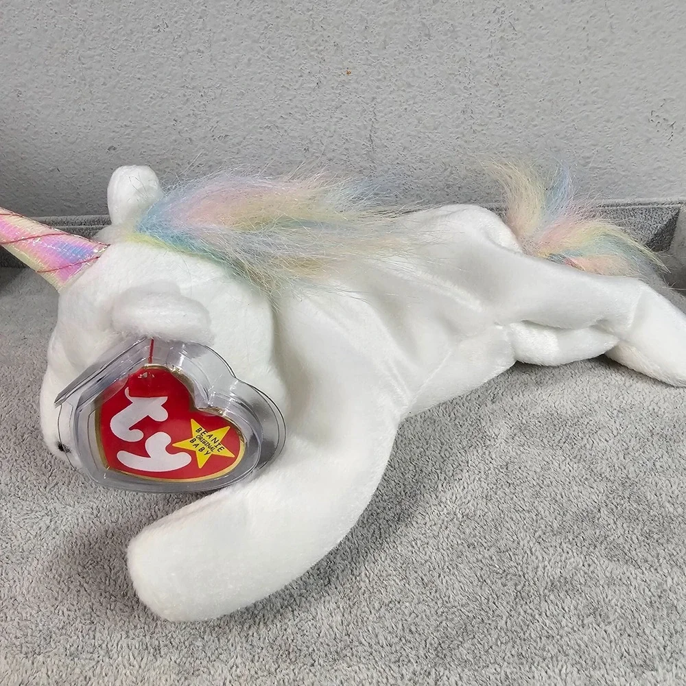 TY Beanie Baby Mystic Unicorn Iridescent Horn‎ Rainbow Fine Mane 1993 5th Gen
